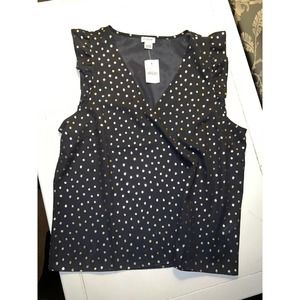 NWT J.Crew woman’s size 4 sleeveless silky-like blouse
